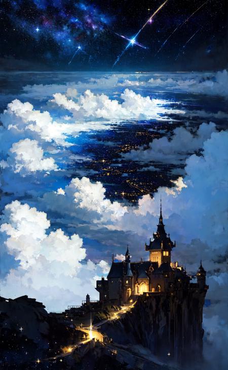 61318-1870510539-masterpiece, best quality, everyday life in the cloud kingdom, dark moody lighting, (night, night sky, starry sky, star _(sky_),.png